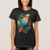 Macaw Parrot in het Amazone regenwoud - kleurrijke T-shirt (Voorkant)