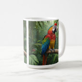 Macaw Parrot in het Oerwoud Koffiemok (Voorkant rechts)