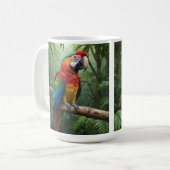 Macaw Parrot in het Oerwoud Koffiemok (Voorkant links)