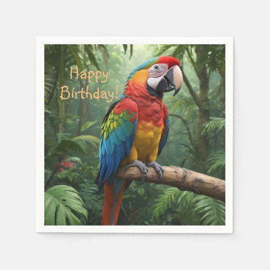 Macaw Parrot in het Oerwoud Servet (Voorkant)