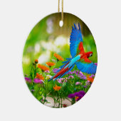 Macaw Parrot Keramisch Ornament (Rechts)