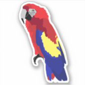 Macaw Parrot Laptop Phone Sticker (Voorkant)