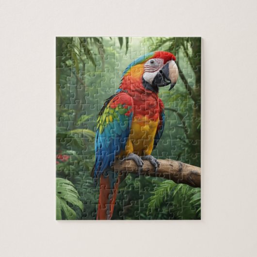 Macaw Parrot Legpuzzel (Verticaal)
