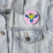 Macaw / Parrot Love Ronde Button 5,7 Cm (In situ)