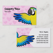 Macaw / Parrot Love Visitekaartje (Voorkant / Achterkant)