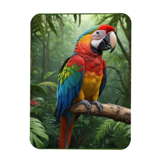 Macaw Parrot Magneet (Verticaal)