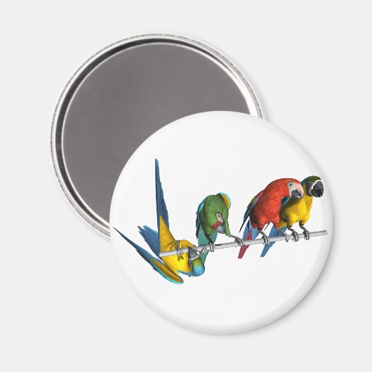 Macaw Parrot Magneet (Voorkant / Achterkant)