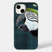 Macaw Parrot met bubbels Case-Mate iPhone Case (Achterkant)