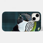 Macaw Parrot met bubbels Case-Mate iPhone Case (Achterkant (horizontaal))