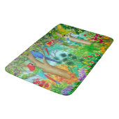 Macaw Parrot Oerwoud Art Bath Mat (Gekanteld)