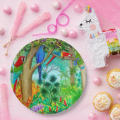 Macaw Parrot Oerwoud Bord (Feest)