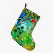 Macaw Parrot Oerwoud kerststaart Kleine Kerstsok (Voorkant (Hangend))