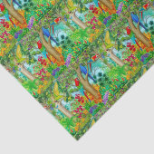 Macaw Parrot Oerwoud Kunststofpapier Tissuepapier (Detail)