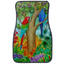 Macaw Parrot Oerwoud Vloermatten