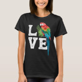 Macaw   Parrot Owner Tee Parrot Artwork T-shirt (Voorkant)
