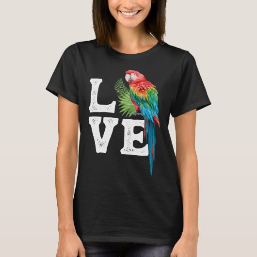 Macaw   Parrot Owner Tee Parrot Artwork T-shirt (Voorkant)