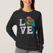 Macaw   Parrot Owner Tee Parrot Artwork T-shirt (Voorkant)