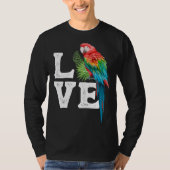 Macaw   Parrot Owner Tee Parrot Artwork T-shirt (Voorkant)