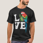Macaw   Parrot Owner Tee Parrot Artwork T-shirt (Voorkant)