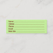 Macaw Parrot Paper Craft Mini Visitekaartje (Achterkant)