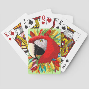 Macaw Parrot Paper Craft Pokerkaarten