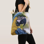 Macaw Parrot Profiel Portret Foto Tote Bag (Dichtbij)