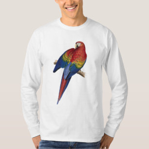 Macaw Parrot, rode, blauwe, groene vogel T-shirt