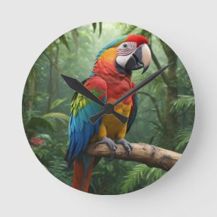 Macaw Parrot Ronde Klok