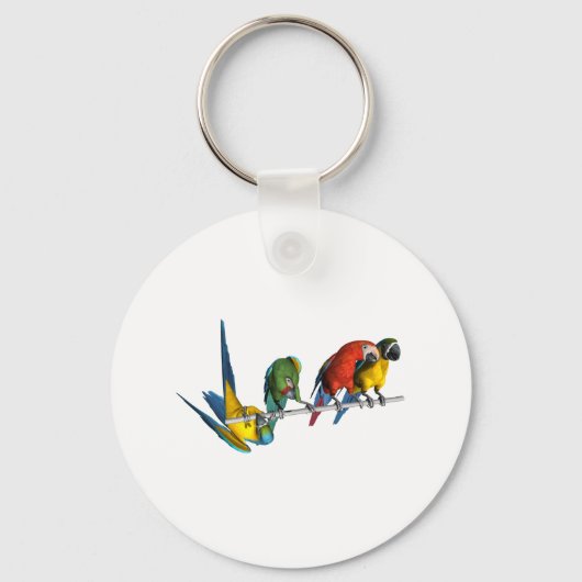 Macaw Parrot Sleutelhanger (Voorkant)