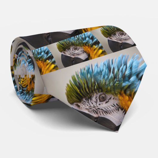 Macaw Parrot - Stropdas (Opgerold)