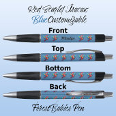 Macaw Parrot, Tropical Bird Safari Animal Blue 🦜 Pen