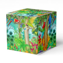 Macaw Parrot Tropisch Oerwoud Favor Cadeaudoos