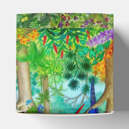 Macaw Parrot Tropisch Oerwoud Favor Cadeaudoos Bedankdoosjes (Bovenkant)