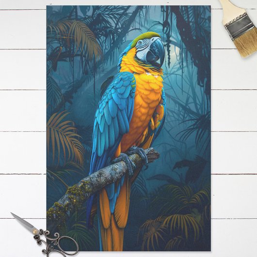 Macaw Parrot Tropische Decoupage Tissuepapier