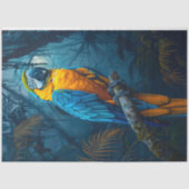 Macaw Parrot Tropische Decoupage Tissuepapier (Voorkant)