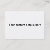 Macaw Parrot - Visitekaartje (Achterkant)