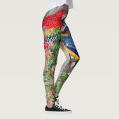 Macaw Parrot-vogel over de Leggings (Rechts)