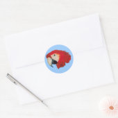 Macaw Parrot Vogel Stickers (Envelop)