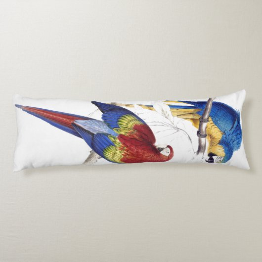 Macaw Parrot Vogels Wilde dieren Lichaamskussen (Achterkant)