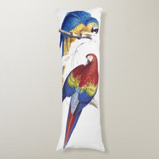 Macaw Parrot Vogels Wilde dieren Lichaamskussen (Voorkant Verticaal)