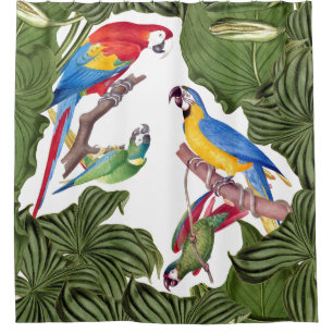 Macaw Parrot Vogels Wilde dieren Shower Curtain Douchegordijn