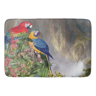 Macaw Parrot Vogels Wilde watervallen Bathmat Badmat