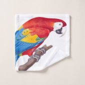 Macaw Parrot Vogels Wildlife Bath-handdoekset Bad Handdoek (Wasdoekje)