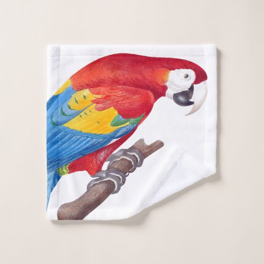 Macaw Parrot Vogels Wildlife Bath-handdoekset Bad Handdoek (Wasdoekje)