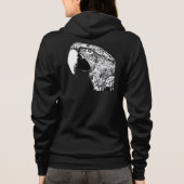 Macaw Parrot Women's Fleece Raglan Zip Hoodie Swea (Achterkant)