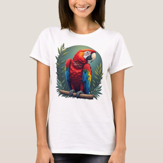 Macaw Parrot Women's T-shirt - Kleurrijke tropisch (Voorkant)