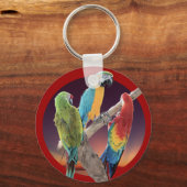 Macaw Parrots Sleutelhanger (Voorkant)