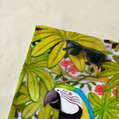 Macaw Parrots Tropical Birds Beach Towel Strandlaken (In situ)