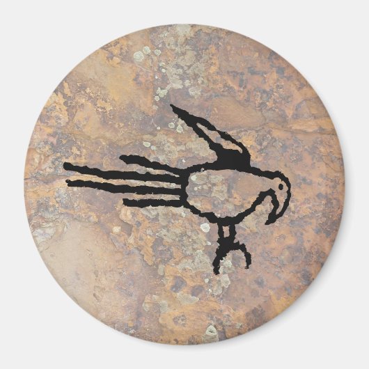 Macaw Petroglyph, Boca Negra Canyon, New Mexico Magneet (Voorkant)