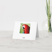 Macaw Portrait Kaart (Achterkant)